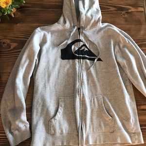 Quicksilver men’s zip up hooded sweatshirt